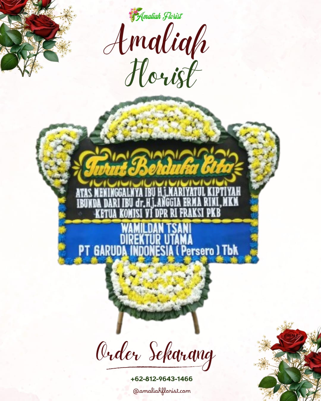 Papan Bunga Duka Serpong